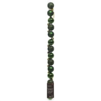 Set palline albero Natale Set palline albero Natale Amicasa 9020467 Pine green (ord.min.1.00 unità)