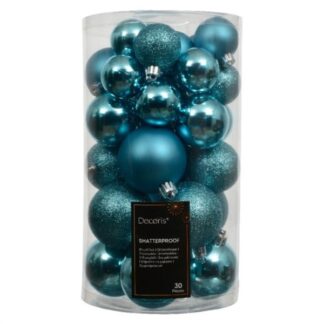 Set palline albero Natale Set palline albero Natale Amicasa 9022845 Folk blu (ord.min.1.00 unità)