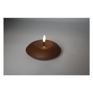 Candela led Candela led Pre Qu' Italia D4021 effetto fiamma cera fusa Ruggine (ord.min.1.00 unità)