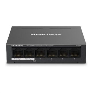 Switch di rete Mercusys MS106LP Black Switch di rete (ord.min.1.00unità)