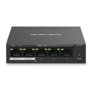 Switch di rete Switch di rete Mercusys MS105GP Black (ord.min.1.00 unità)