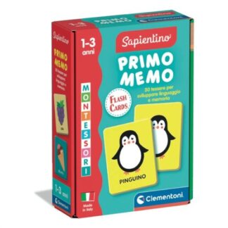 Gioco memory Clementoni 16830 SAPIENTINO MONTESSORI Primo Memo Memory (ord.min.1.00unità)