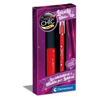 Set trucchi giocattolo Set trucchi giocattolo Clementoni 18881 CRAZY CHIC Lipgloss e matita l (ord.min.1.00 unità)