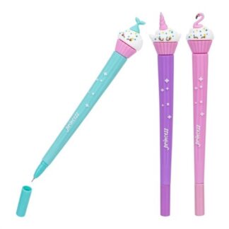 Penna a sfera Penna sfera Globo 42828 PIN UP Cupcake Blu gel assortito (ord.min.1.00 unità)