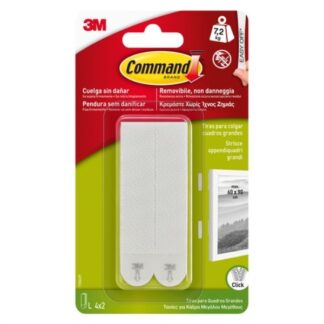 Strisce appendi quadri L 17206 (93x19 mm) velcro adesivo 3M 7100127051 Velcro adesivo (ord.min.1.00unità)