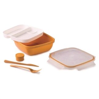 Porta pasto Porta pasto Snips 090268 LUNCH BOX 2V con posate Senape (ord.min.1.00 unità)