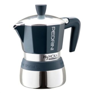 Caffettiera Caffettiera Pedrini 02CF164 MYMOKA INDUCTION Velvet Blue e Cromo (ord.min.1.00 unità)