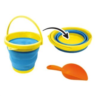 Set sabbia Set gioco sabbia Mandelli 705100306 HAPPY SUN Set secchiello Pop Up co (ord.min.1.00 unità)