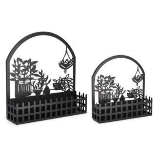 Set porta piante Set porta vasi piante Yes Everyday 0723955 ROSALINDA Nero (ord.min.2.00 unità)