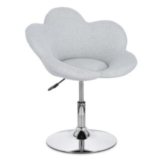 Poltrona Yes Everyday 0733460 FLEUR Girevole Cromo e Grigio chiaro Poltrona (ord.min.2.00unità)