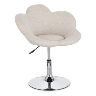 Poltrona Yes Everyday 0733461 FLEUR Girevole Cromo e Beige Poltrona (ord.min.2.00unità)
