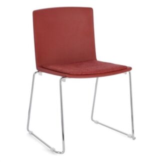 Sedia Yes Everyday 0733442 GIULIA Cromo e Rosso Sedia (ord.min.4.00unità)