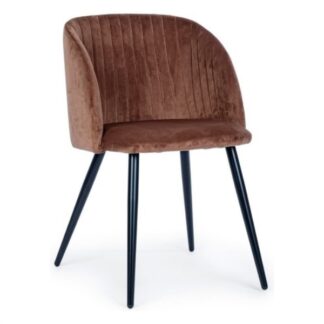 Sedia Yes Everyday 0734286 QUEEN Velvet ruggine Sedia (ord.min.2.00unità)