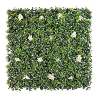 Siepe sintetica Siepe sintetica Yes Everyday 0790455 pannello con fiori bianchi Verde (ord.min.1.00 unità)