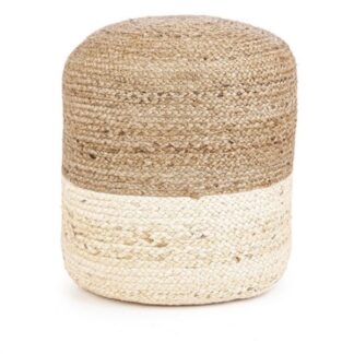 Pouf Pouf Yes Everyday 0721071 JALAJA Naturale e Bianco (ord.min.1.00 unità)