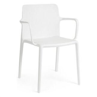 Sedia con braccioli da esterno Sedia con braccioli Yes Everyday 0650046 CHLORIS Bianco (ord.min.4.00 unità)