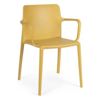 Sedia con braccioli da esterno Sedia con braccioli Yes Everyday 0650047 CHLORIS Ocra (ord.min.4.00 unità)