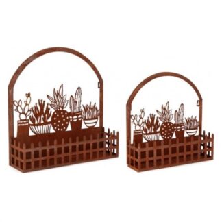 Set porta piante Set porta vasi piante Yes Everyday 0723952 ROSEMARY Ruggine (ord.min.2.00 unità)