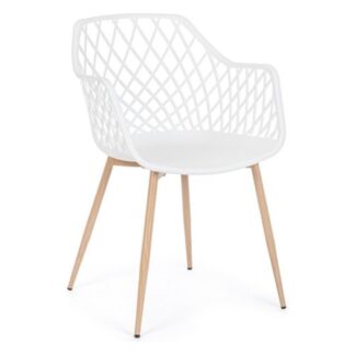 Sedia Yes Everyday 0733414 OPTIK Bianco Sedia con braccioli (ord.min.4.00unità)