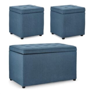 Set pouf Set pouf Yes Everyday 0740986 DERRICK Blu (ord.min.1.00 unità)