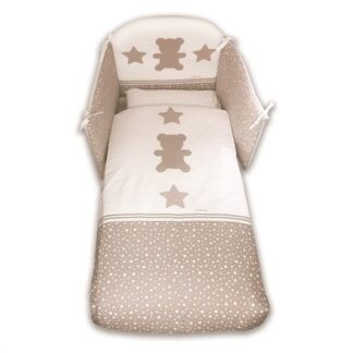 Piumone lettino Piumone lettino Italbaby 120 95 97 STELLINE set 4 pz Grey (ord.min.1.00 unità)
