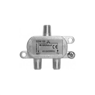 Splitter antenna Splitter antenna Mediasat COM 123 B Mix DEmix Silver (ord.min.1.00 unità)
