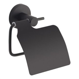 Porta rotolo WC Porta rotolo WC Gedy FP25140 FELCE PLUS coperto Nero opaco (ord.min.1.00 unità)