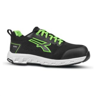 Scarpe antinfortunistica Scarpe da lavoro U Power RE20016-41 RED EGO Aton Nero e Verde (ord.min.1.00 unità)