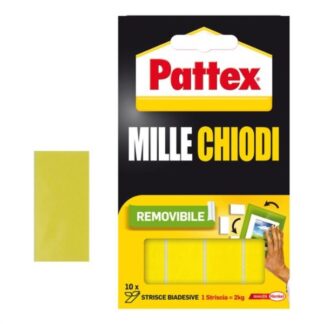 Nastro biadesivo Nastro biadesivo Pattex 1415614 MILLE CHIODI striscia removibile 10 pz (ord.min.1.00 unità)