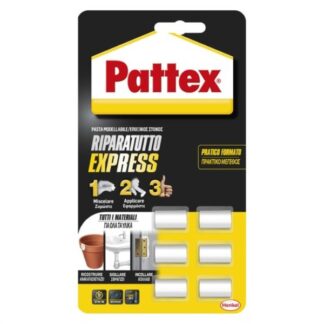 Colla universale Collante Pattex 2668472 Ripara Express in pasta 6 pad Bianco (ord.min.1.00 unità)