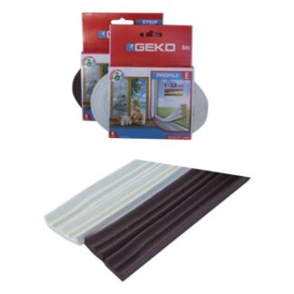 Guarnizione paraspifferi Paraspifferi Geko 10004 STRIP Bianco (ord.min.1.00 unità)