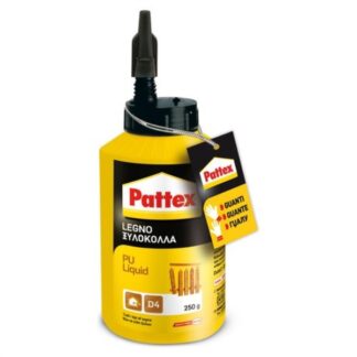 Colla vinilica Colla vinilica Pattex 1633894 Legno PU Classe D4 Trasparente (ord.min.1.00 unità)