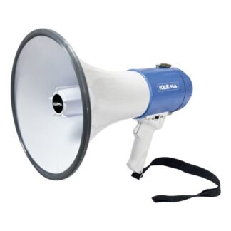 Megafono Megafono Karma GT 1227LI 25W con sirena e fischietto White e Blue (ord.min.1.00 unità)