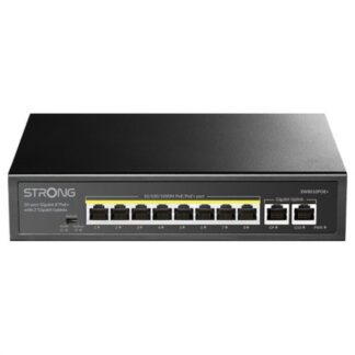 Switch di rete Switch di rete Strong SW8010POE+ Black (ord.min.1.00 unità)