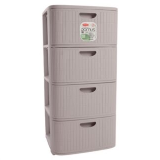 Cassettiera salvaspazio Cassettiera salvaspazio Stefanplast 90101 DOMUS HOME COLLECTION 4C Gre (ord.min.1.00 unità)
