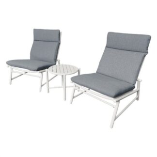 Set da esterno Set da esterno Amicasa 40667T C2 SET3 YOUNG White e Grey (ord.min.1.00 unità)