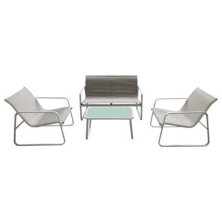 Set da esterno Set da esterno Amicasa DLYT035 LINDOS Bianco e Grigio (ord.min.1.00 unità)