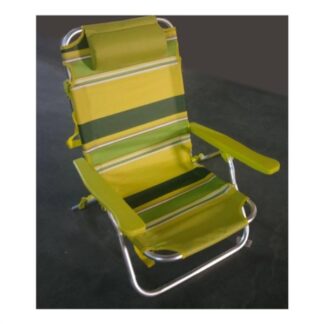 Spiaggina Amicasa SH183 RIGATO Verde e Giallo Spiaggina (ord.min.1.00unità)