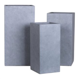Set vasi piante Set vasi piante Amicasa AP01624 quadri (28, 34, 40 cm) Grigio (ord.min.1.00 unità)