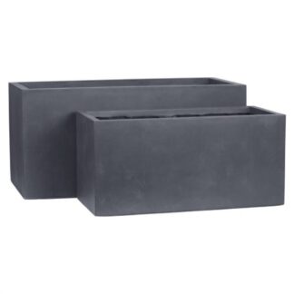 Set vasi piante Amicasa GAP14312 (59, 79 cm) Antracite Set vasi piante (ord.min.1.00unità)
