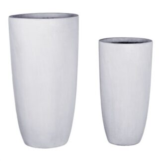Set vasi piante Set vasi piante Amicasa 3016112 (32, 41 cm) Bianco crema (ord.min.1.00 unità)