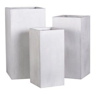 Set vasi piante Set vasi piante Amicasa AP01624 quadri (28, 34, 40 cm) Bianco crema (ord.min.1.00 unità)