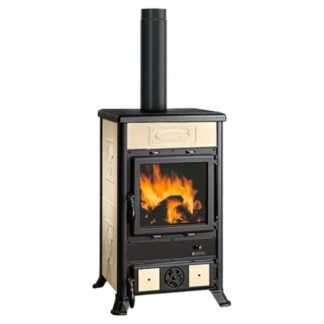 Stufa legna Stufa legna Nordica 3004102 ROSSELLA R1 16 Ceramica Panna (ord.min.1.00 unità)