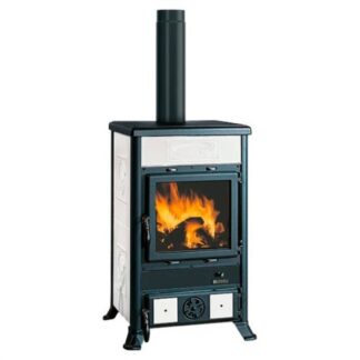 Stufa legna Stufa legna Nordica 3004101 ROSSELLA R1 16 Ceramica White (ord.min.1.00 unità)