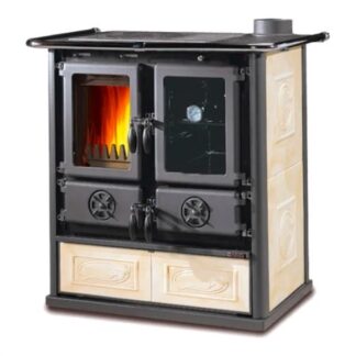 Cucina legna Nordica 3003852 ROSETTA 5.0 Vst 16 Ceramica Panna Cucina legna (ord.min.1.00unità)