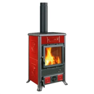 Stufa legna Stufa legna Nordica 3004100 ROSSELLA R1 16 Ceramica Bordeaux (ord.min.1.00 unità)