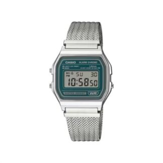 Orologio Casio A158 WEM 3EF VINTAGE Silver e Green Orologio polso (ord.min.1.00unità)