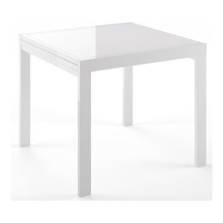 Tavolo Tavolo Linea 88 52MRC090 040466XX ARES Bianco lucido e Vetro bianco (ord.min.1.00 unità)