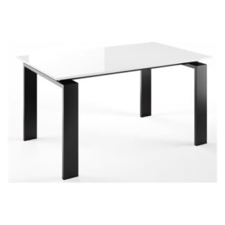 Tavolo Tavolo Linea 88 52TOR150 07076688 TORINO Nero e Vetro bianco (ord.min.1.00 unità)