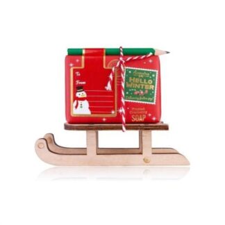 Set regalo Accentra Hello winter slitta Idee regalo prodotti da bagno (ord.min.1.00unità)